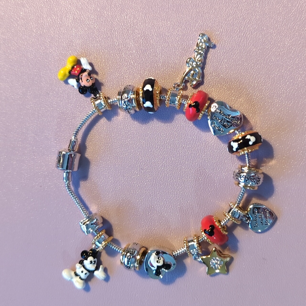Bradford Exchange Mickey Mouse Charm Bracelet